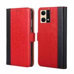 For OPPO Reno7 4G / F21 Pro 4G Ostrich Texture Flip Leather Case(Red)