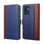 For OPPO Reno7 5G Global / Find X5 Lite Ostrich Texture Flip Leather Case(Blue)