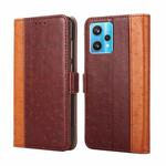 For OPPO Realme 9 Pro+ Ostrich Texture Flip Leather Case(Brown)