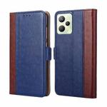 For OPPO Realme C35 Ostrich Texture Flip Leather Case(Blue)