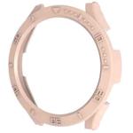 For Samsung Galaxy Watch4 40mm PC Frame Half-pack Watch Case with Scale(Pink)