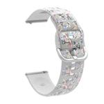 For Samsung Galaxy Watch4 20mm Transparent Printed TPU Silicone Watch Band(3)