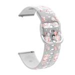 For Samsung Galaxy Watch4 20mm Transparent Printed TPU Silicone Watch Band(5)