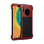 For Huawei Mate 30 Pro Shockproof Waterproof Silicone + Metal Protective Case(Red)