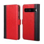 For Google Pixel 7 5G Ostrich Texture Flip Leather Phone Case(Red)