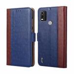 For Nokia C21 Plus Ostrich Texture Flip Leather Phone Case(Blue)