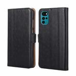 For Motorola Moto G22 Ostrich Texture Flip Leather Phone Case(Black)