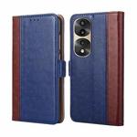 For Honor 70 Pro / 70 Pro+ Ostrich Texture Flip Leather Phone Case(Blue)