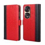 For Honor 70 Pro / 70 Pro+ Ostrich Texture Flip Leather Phone Case(Red)