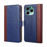 For Honor 60 SE Ostrich Texture Flip Leather Phone Case(Blue)