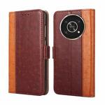 For Honor X30 Ostrich Texture Flip Leather Phone Case(Brown)