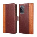 For Huawei nova 9 SE 4G Ostrich Texture Flip Leather Phone Case(Brown)