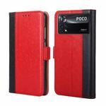 For Xiaomi Poco X4 Pro 5G Ostrich Texture Flip Leather Phone Case(Red)