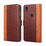 For Alcatel Axel / Lumos Ostrich Texture Flip Leather Phone Case(Brown)