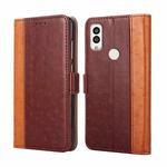 For Kyocera Android One S9 / KC S304 / Digno Sanga Edition Ostrich Texture Flip Leather Phone Case(Brown)