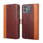 For Blackview A55 Pro Ostrich Texture Flip Leather Phone Case(Brown)
