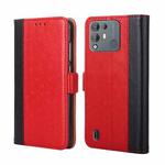 For Blackview A55 Pro Ostrich Texture Flip Leather Phone Case(Red)