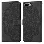For OPPO A3s / A5 / Realme C1 Mandala Embossed Flip Leather Phone Case(Black)