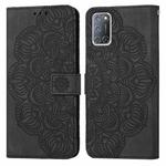 For OPPO A92 / A72 / A52 Mandala Embossed Flip Leather Phone Case(Black)