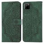 For OPPO Realme C11 Mandala Embossed Flip Leather Phone Case(Green)
