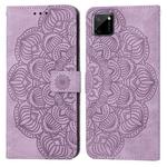 For OPPO Realme C11 Mandala Embossed Flip Leather Phone Case(Purple)