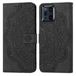 For OPPO Find X3 / Find X3 Pro Mandala Embossed Flip Leather Phone Case(Black)