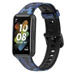 For Huawei Band 7 TPU Watch Band(Camouflage Blue)