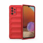 For Samsung Galaxy A32 4G Magic Shield TPU + Flannel Phone Case(Red)