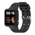 For Xiaomi Poco Watch Silicone Integrated Watch Band(Black)
