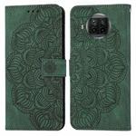 For Xiaomi Mi 10T Lite Mandala Embossed Flip Leather Phone Case(Green)