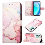 For OnePlus Nord CE 2 Lite 5G Marble Pattern Flip Leather Phone Case(Rose Gold LS005)