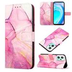 For OnePlus Nord CE 2 Lite 5G Marble Pattern Flip Leather Phone Case(Pink Purple Gold LS001)