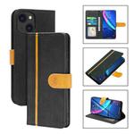 Skin Feel Leather Wallet Phone Case For iPhone 13(Black)