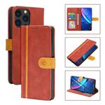 Skin Feel Leather Wallet Phone Case For iPhone 13 Pro Max(Red)