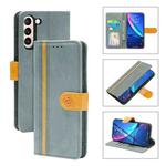 For Samsung Galaxy S21 5G Skin Feel Leather Wallet Phone Case(Grey)