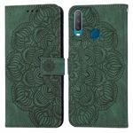 For vivo Y17 Mandala Embossed Flip Leather Phone Case(Green)