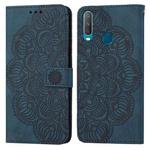 For vivo Y17 Mandala Embossed Flip Leather Phone Case(Blue)