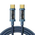 JOYROOM S-CC100A12 USB-C / Type-C to USB-C / Type-C 100W Sync Data Cable, Cable Length:1.2m(Blue)