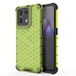 For OPPO Reno8 Shockproof Honeycomb PC + TPU Phone Case(Green)