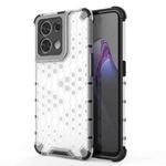 For OPPO Reno8 Shockproof Honeycomb PC + TPU Phone Case(White)