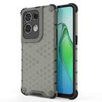 For OPPO Reno8 Pro+ Shockproof Honeycomb PC + TPU Phone Case(Black)