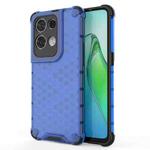 For OPPO Reno8 Pro+ Shockproof Honeycomb PC + TPU Phone Case(Blue)