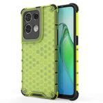 For OPPO Reno8 Pro+ Shockproof Honeycomb PC + TPU Phone Case(Green)