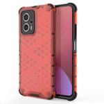 For Xiaomi Redmi Note 11T Pro Shockproof Honeycomb PC + TPU Phone Case(Red)