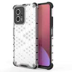 For Xiaomi Redmi Note 11T Pro Shockproof Honeycomb PC + TPU Phone Case(White)