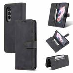 For Samsung Galaxy Z Fold4 AZNS Dream II Skin Feel PU+TPU Horizontal Flip PU Phone Case(Black)