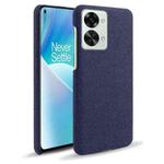 For OnePlus Nord 2T 5G Cloth Coated Hard Plastic Phone Case(Blue)