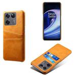 For OnePlus Ace Racing Dual Card Slots Calf Texture PC + PU Phone Case(Orange)