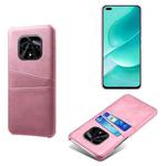 For Huawei nova 9Z 5G Dual Card Slots Calf Texture PC + PU Phone Case(Pink)