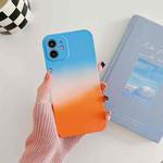 For iPhone 12 Gradient PP Phone Case(Orange)